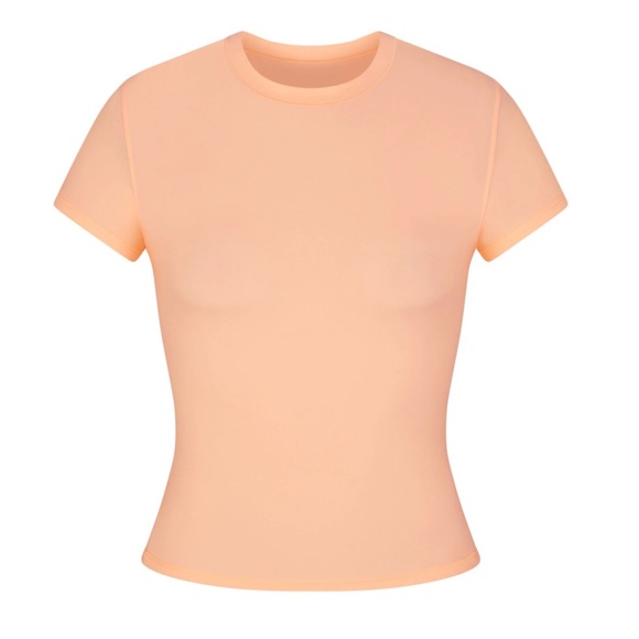 WOMENS SKIMS FITS EVERYBODY T-SHIRT, FADED NECTAR, SIZE XS - Picture 1 of 6
